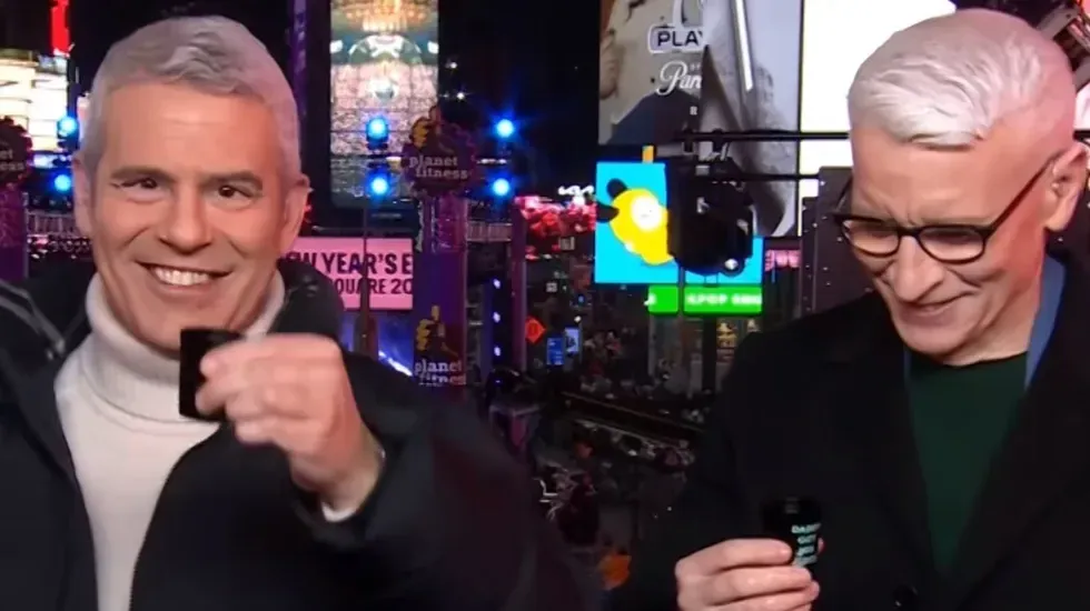 Andy Cohen and Anderson Cooper New Years Eve 2024