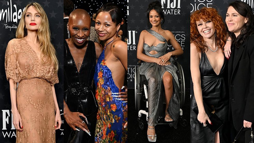 Angelina Jolie Cynthia Erivo Myha'la Herrold Marissa Bode Natasha Lyonne Clea DuVall photo gallery Sapphics 2025 Critics Choice Awards