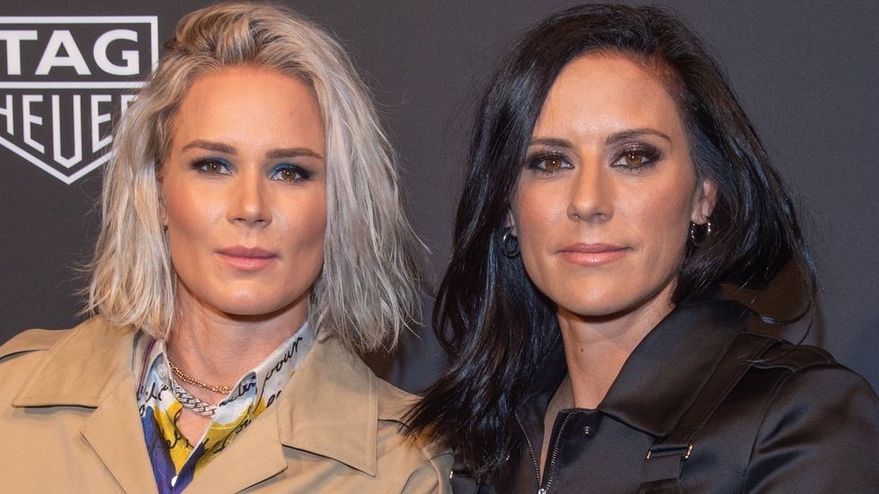 Ashlyn Harris and Ali Krieger