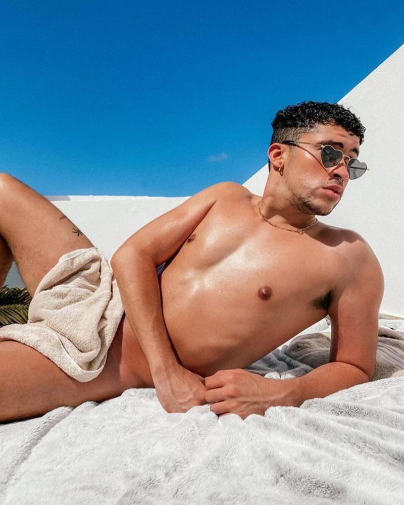 10 Sexy Pics Of Bad Bunny & Gael García, Lovers In New Cassandro Film