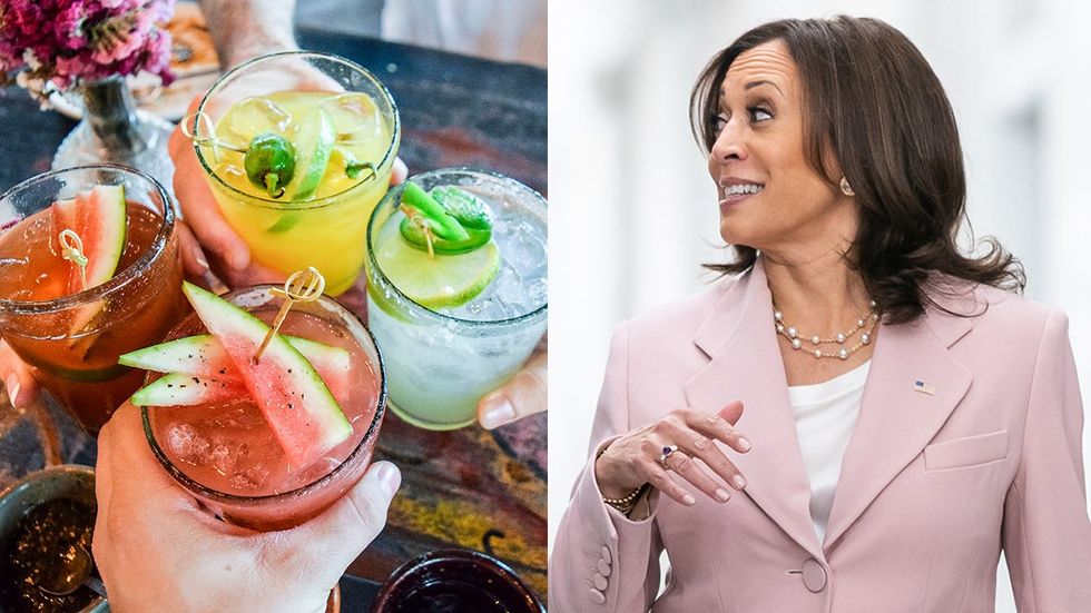 bar brunch drinks friends cheers kamala harris