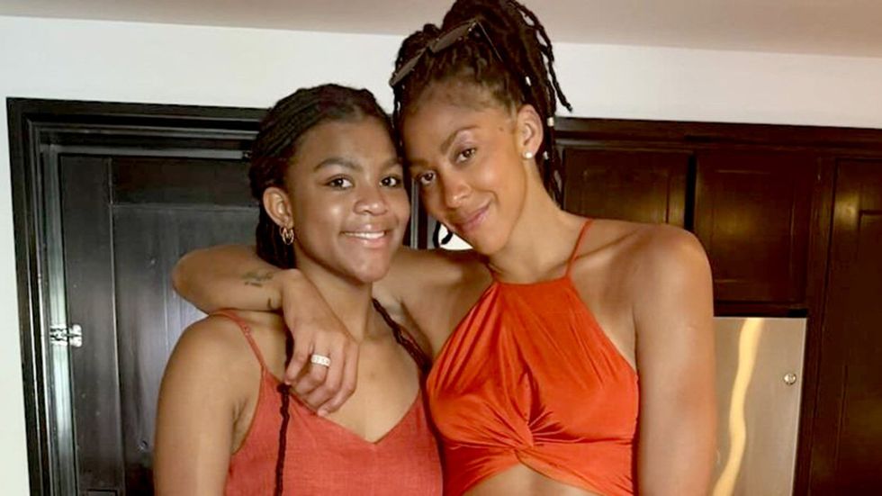 Candace Parker and Lailaa 