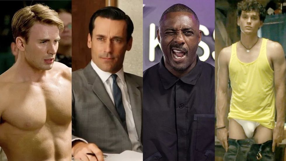 Chris Evans, Jon Hamm, Idris Elba and Cooper Koch