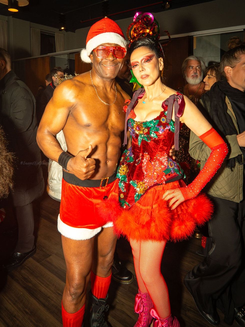 David Barton Susanne Bartsch Toy Drive 2024 annual queer holiday charity event