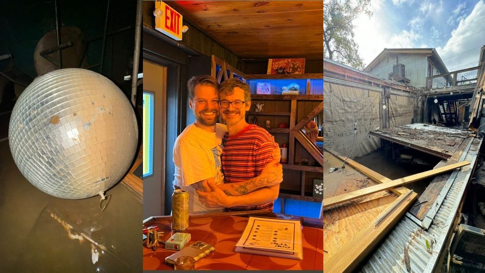 Day Trip Asheville LGBTQ+ nightclub before and after Hurricane Helene