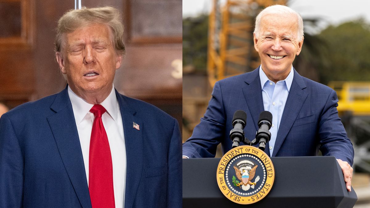 Donald Trump is being roasted by the internet for his weird dance style in a viral fake Joe Biden campaign poster