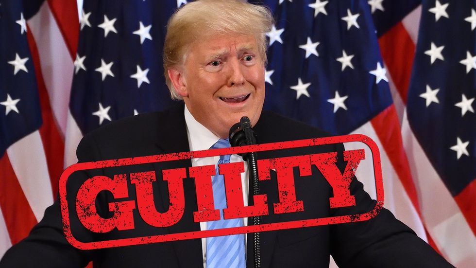 Donald Trump was just found guilty on 34 felony counts of falsifying business records