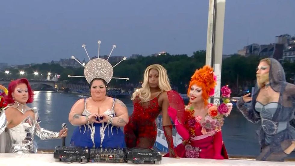 Drag queen performance paris olympics opening ceremony