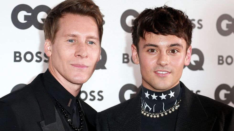 Dustin Lance Black and Tom Daley