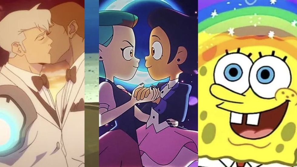 gay animation: Voltron: Legendary Defender; Owl House; SpongeBob SquarePants;