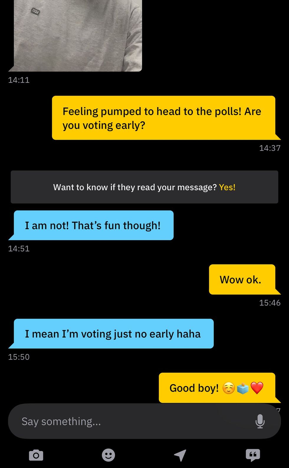 GRINDR voting early reactions