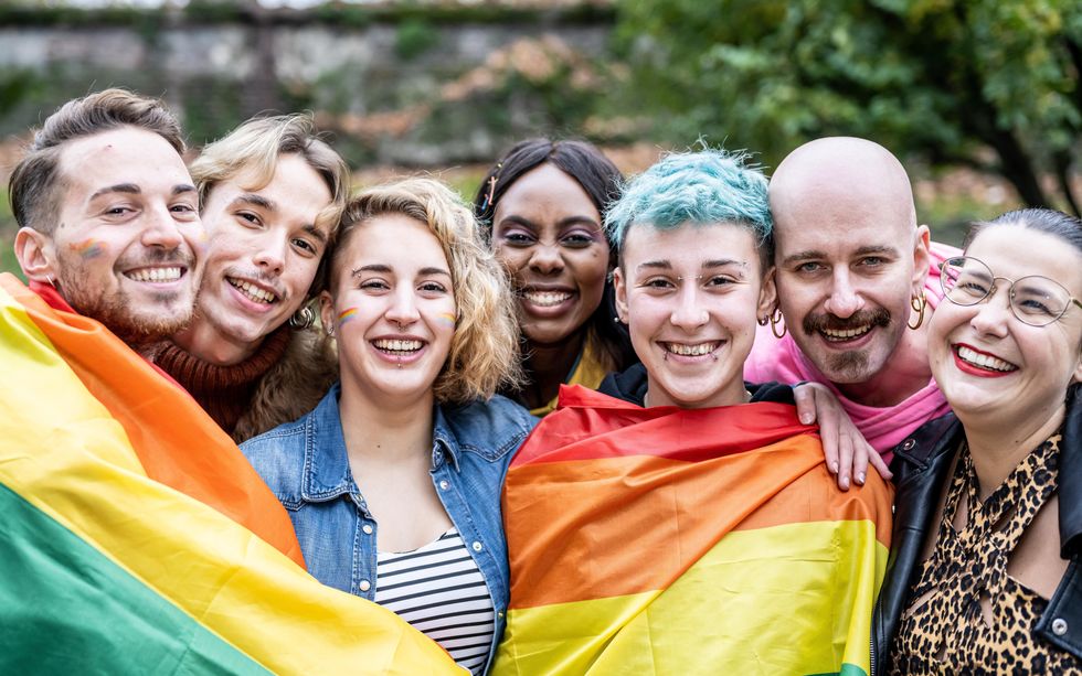 group of gay people smiling