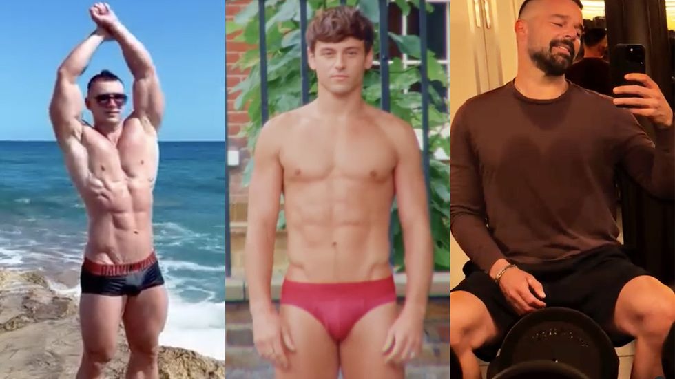 Hump day hunks gay fitness Tom Daley and Ricky Martin