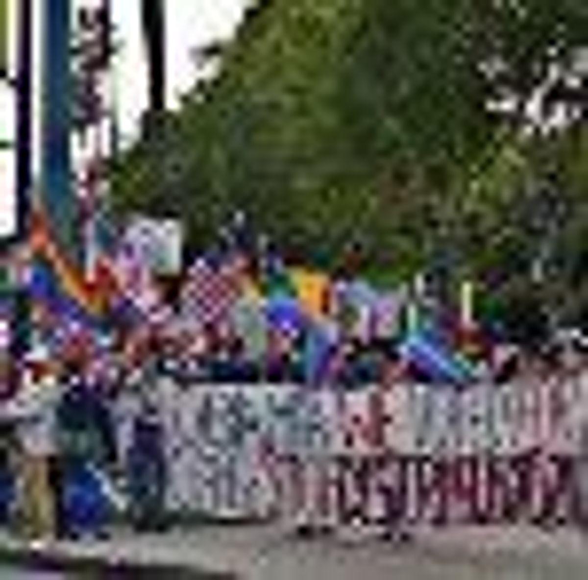 Prop 8 Protest at Obama DNC Fundraiser at The Beverly Hilton