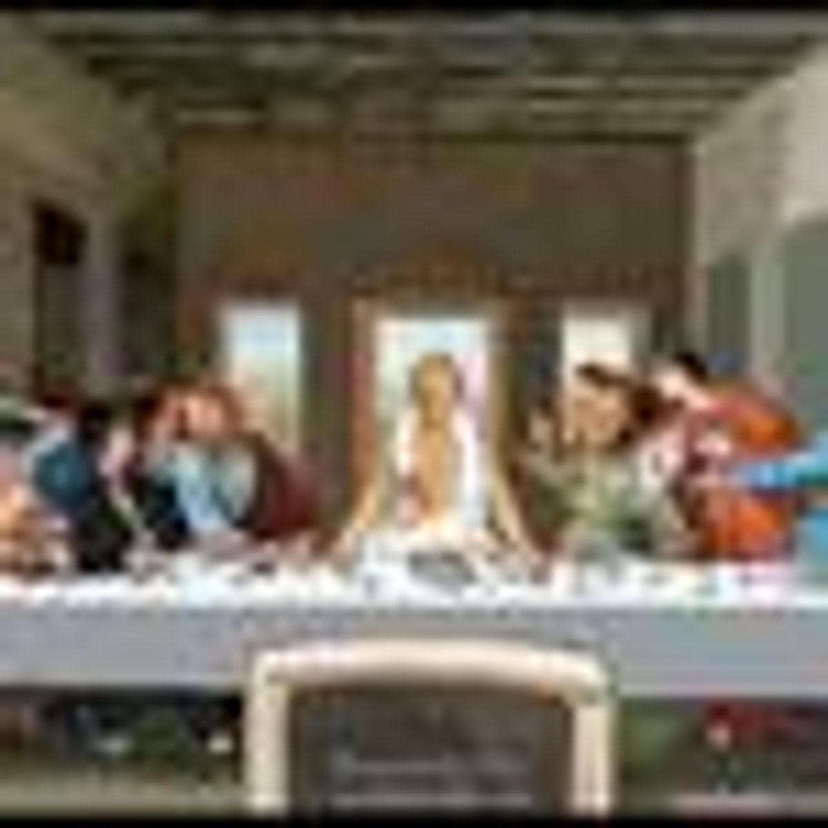 Lesbian Last Supper as Depicted by Graphic Artist Bronwyn Lundberg 