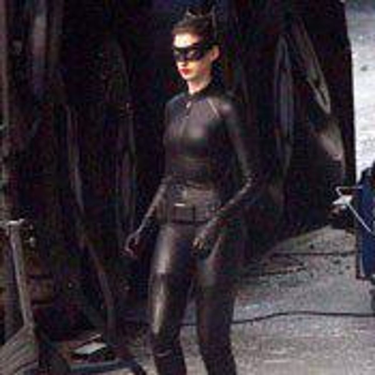 SheWired Shot of The Day: Anne Hathaway in Catwoman Costume - First Full Photos