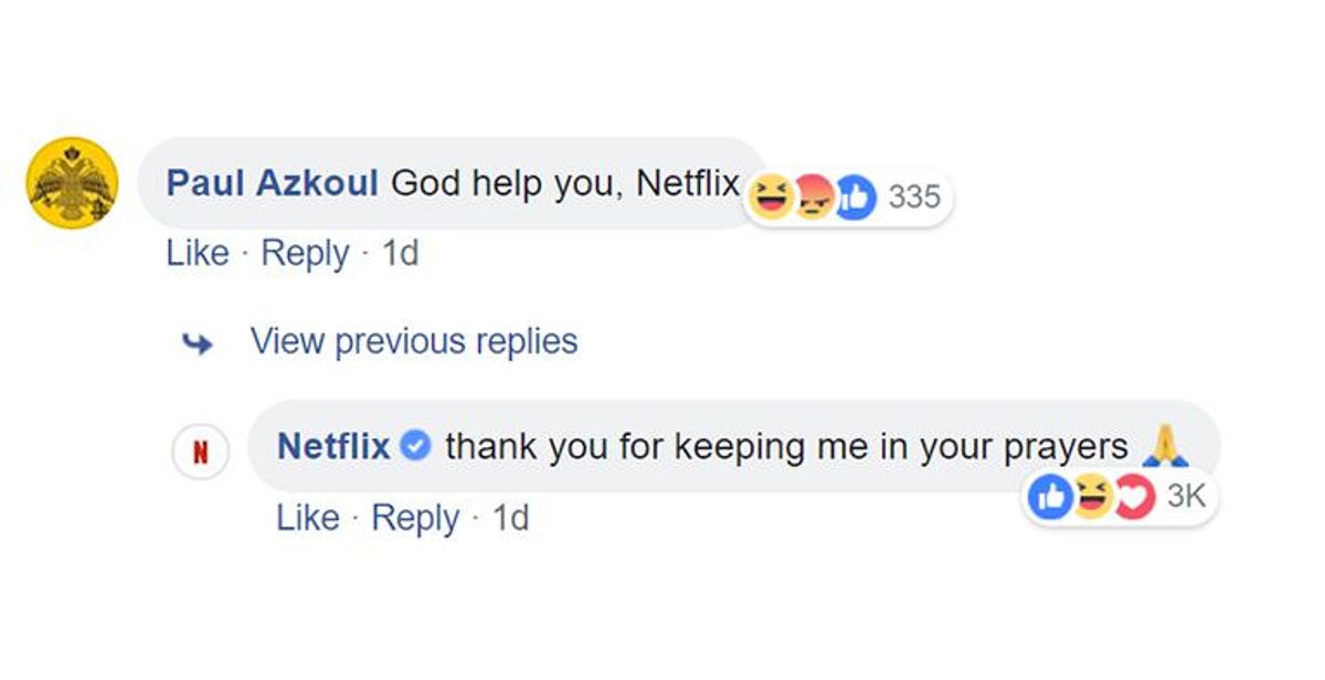 Netflix Clapping Back at Homophobic Hecklers Is Hilariously Perfect