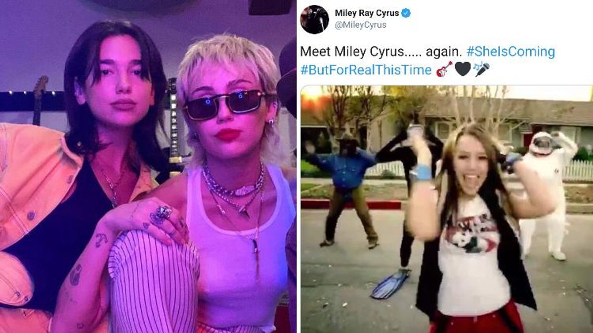 Miley Cyrus Teases New Era of Music...With Dua Lipa