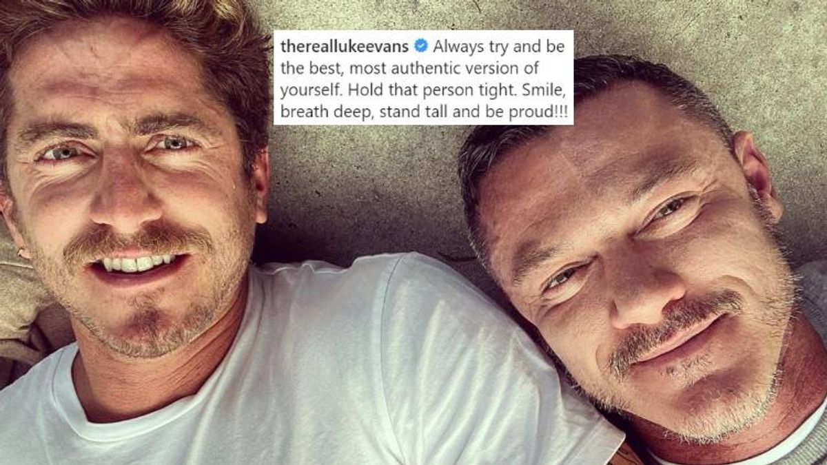 Luke Evans' Insta Post About His BF Is Too Cute For Us to Handle