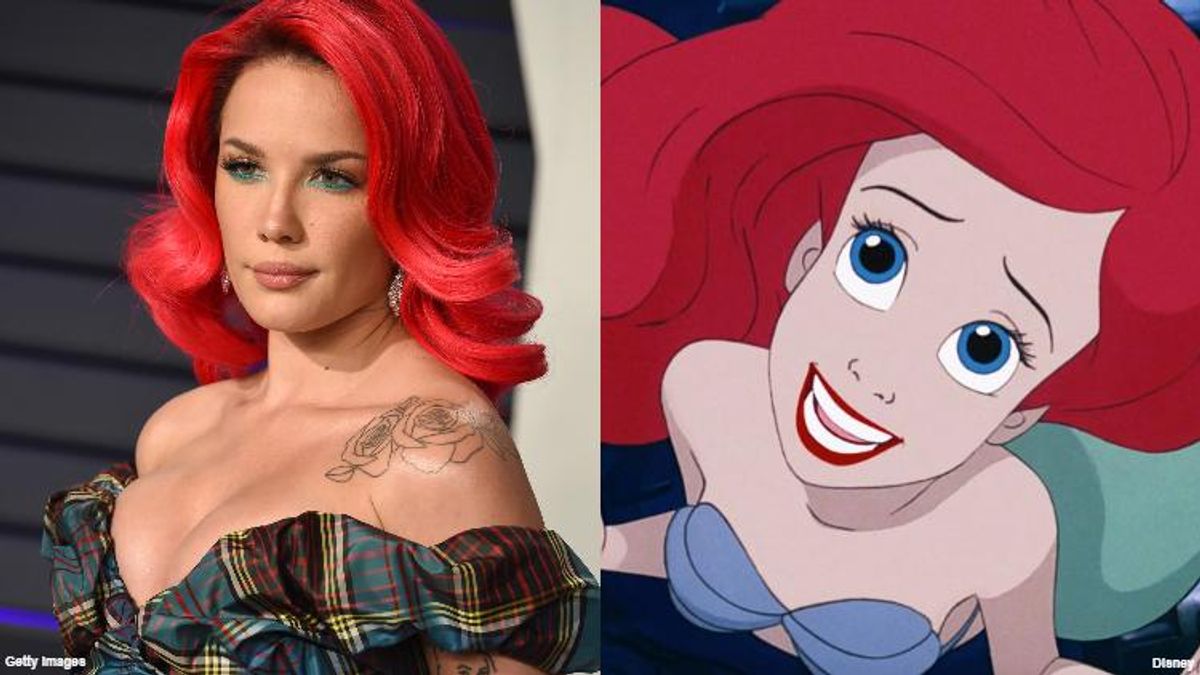 Halsey Is Channeling Her Inner Ariel for the 'Disney Family Singalong'