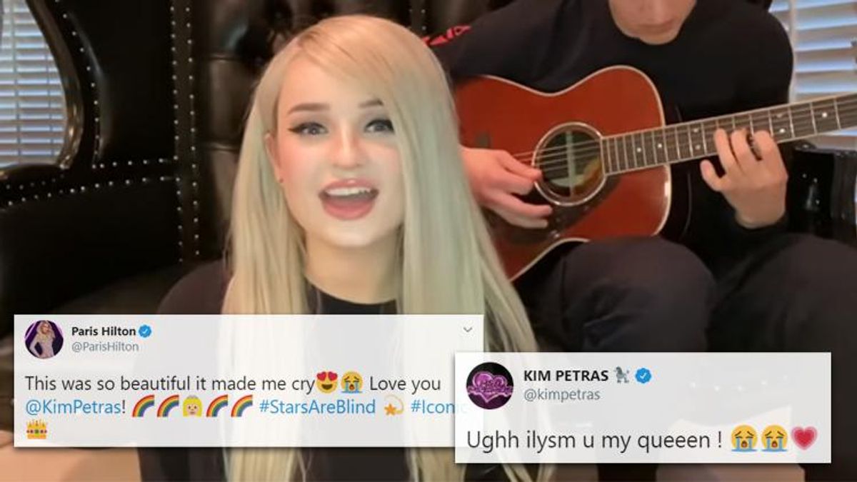 Kim Petras Channels Paris Hilton for Acoustic 'Stars Are Blind' Cover