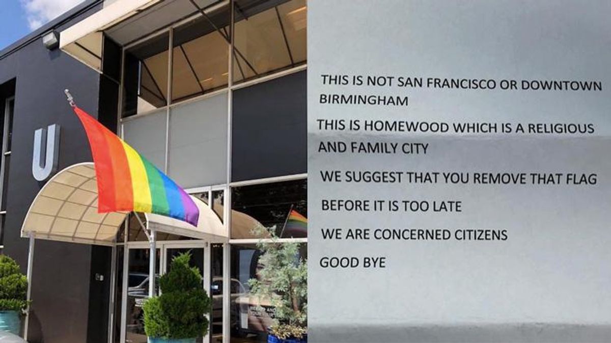 Elderly Man Arrested After Threatening a Hair Salon Flying Pride Flag