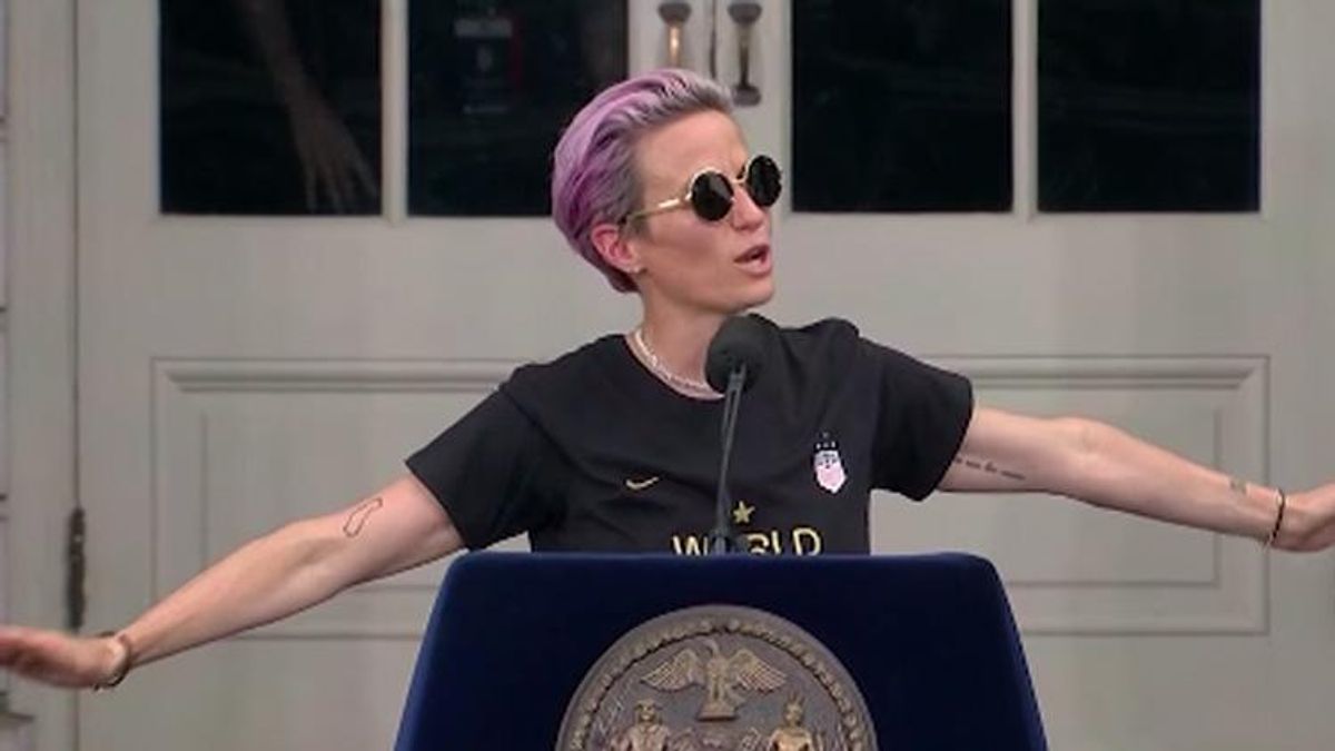 Megan Rapinoe Posters Vandalized With Homophobic Slurs in NYC