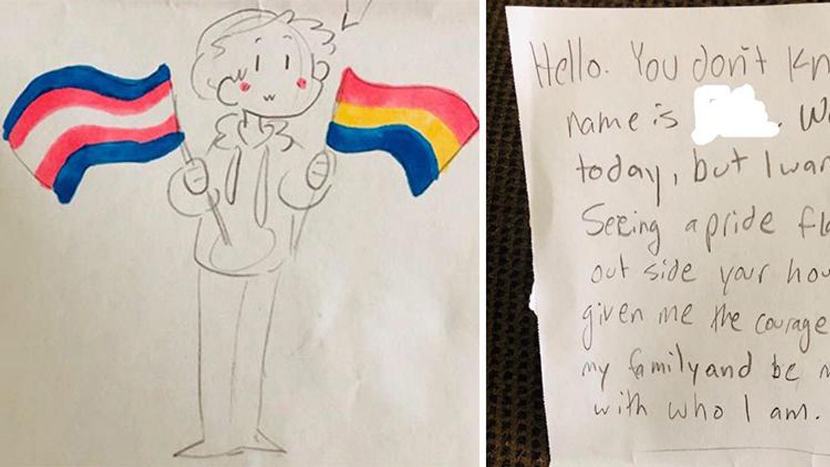 A Texas Couple's Pride Flags Inspired a Neighborhood Kid to Come Out