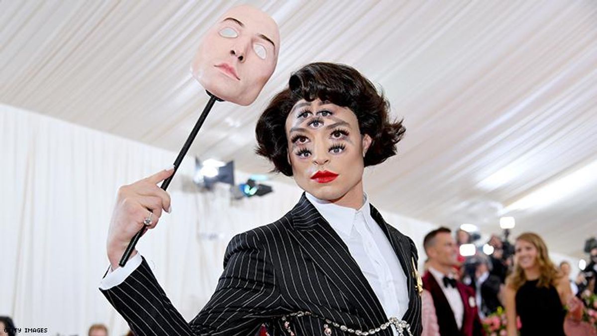 Ezra Miller STUNS on Met Gala Red Carpet