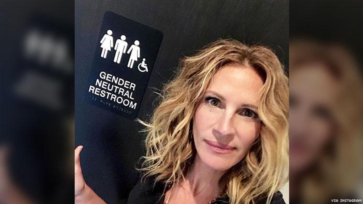 Julia Roberts Wants All Restrooms to Be Gender-Neutral