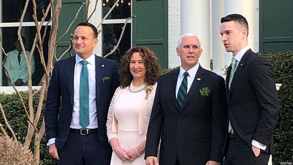 Ireland's Prime Minister Brought His Hunky Boyfriend to Meet Mike Pence