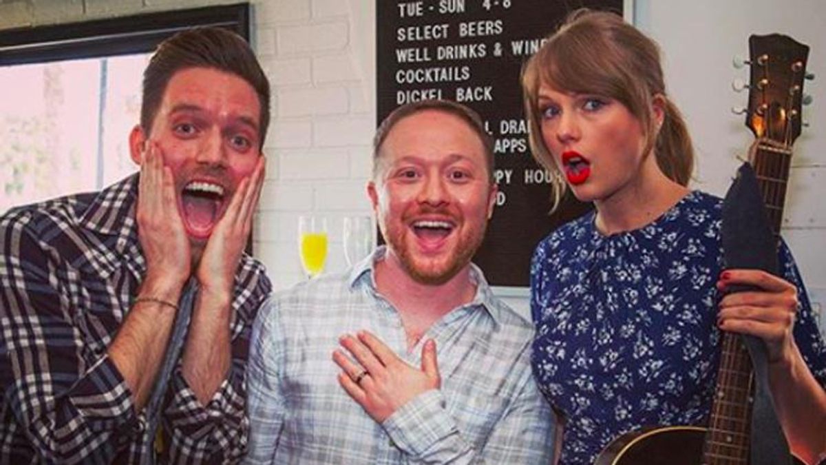 Taylor Swift Surprise Serenades Gay Couple at Engagement Party