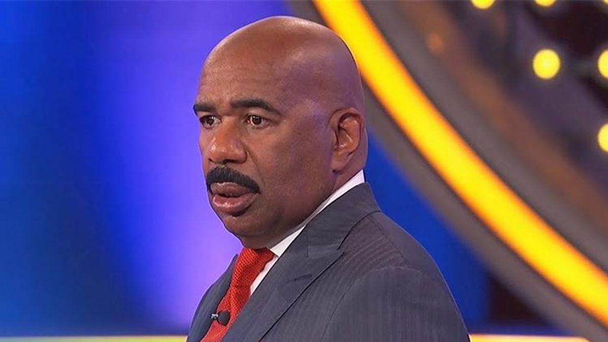 Steve Harvey Shook After 'Family Feud' Player Wrecks Heteronormativity