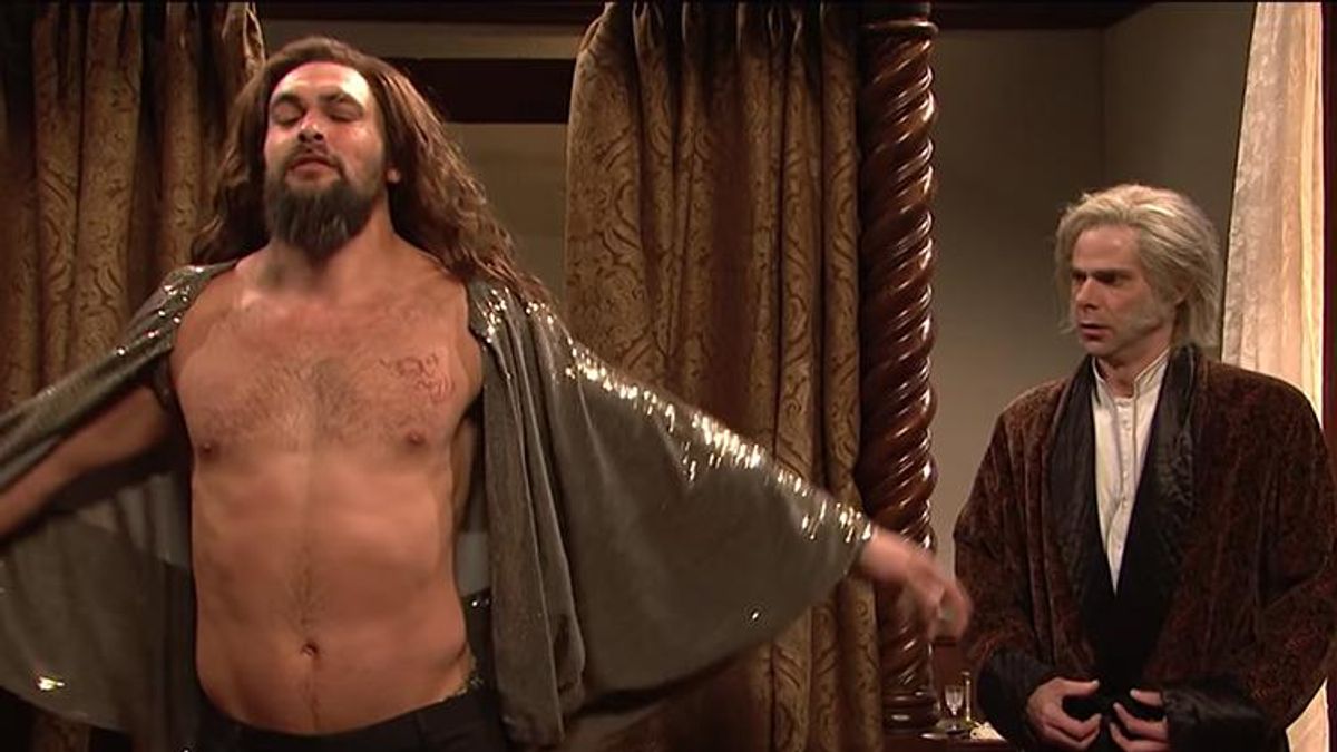 Jason Momoa Strips to RuPaul's 'Freaky Money' on 'Saturday Night Live'