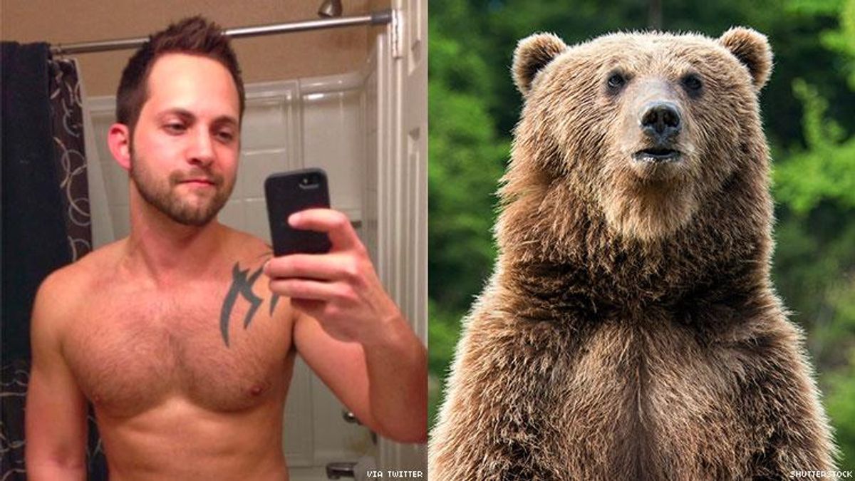 This Twink-to-Bear Transformation Pic Is an Unadulterated Woof