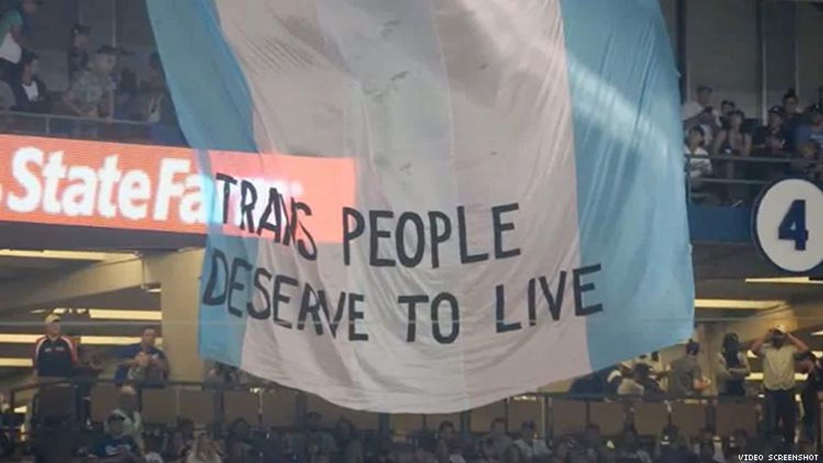 'Trans People Deserve to Live' Reads Banner Unfurled at World Series