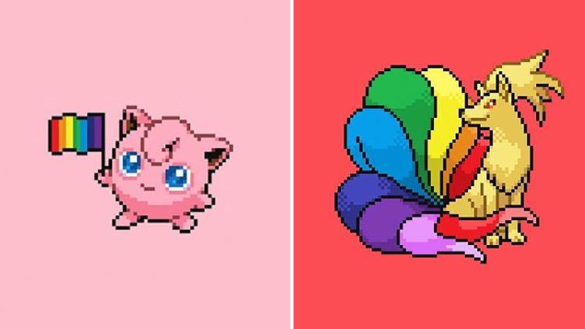 This Artist Gave Our Favorite Pokemon A Pride-Themed Makeover