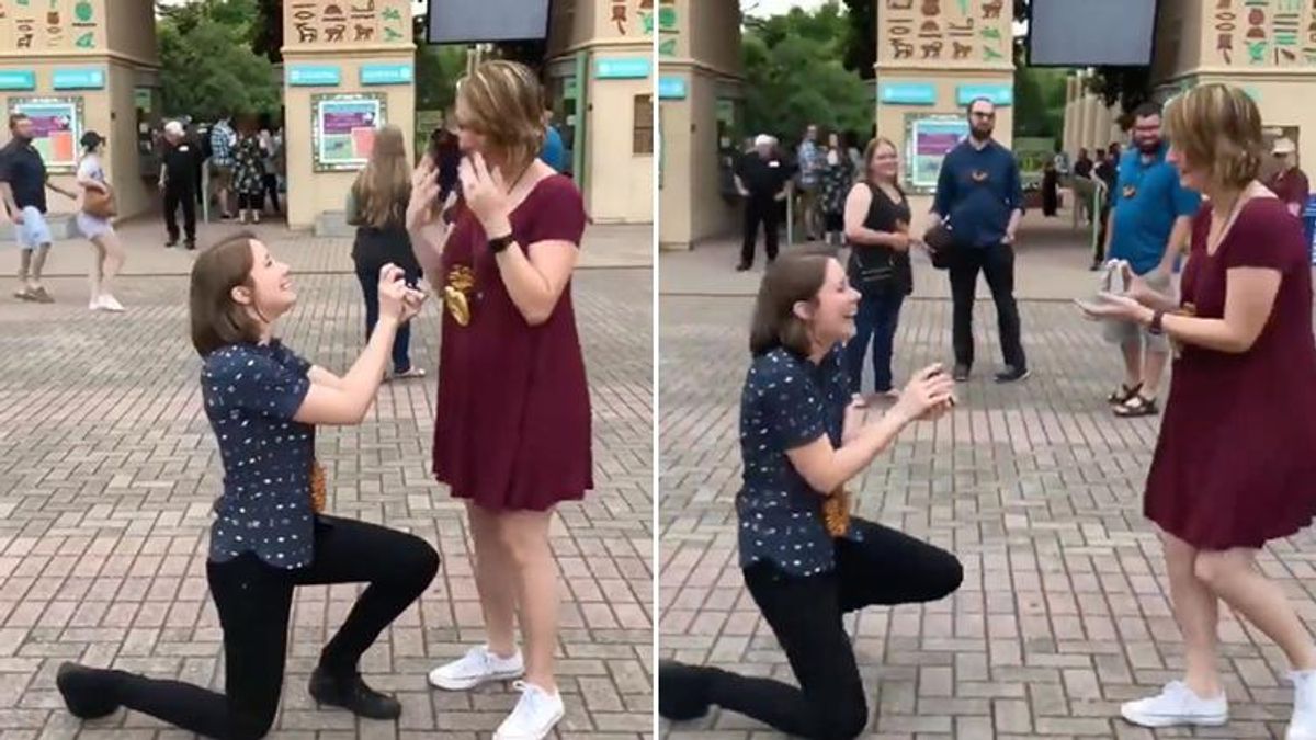 These Women Proposing to Each Other at the Same Time Is the Cutest Thing You'll See Today