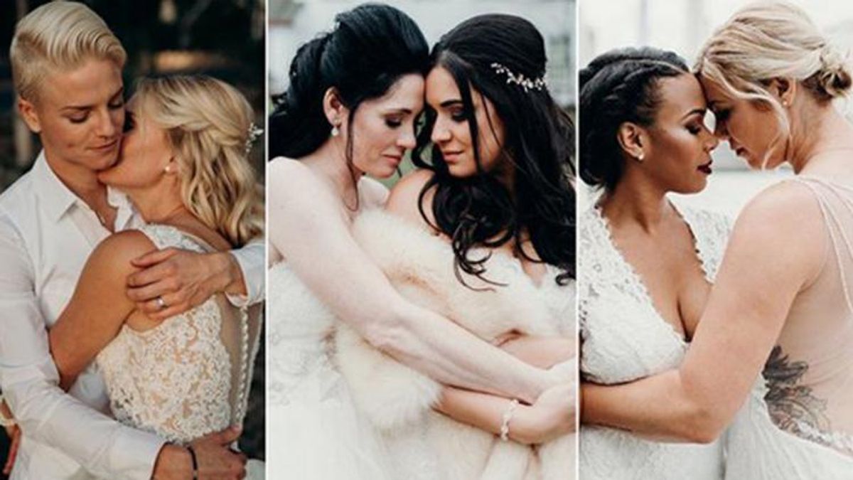 20 Stunning Wedding Portraits of Women in Love