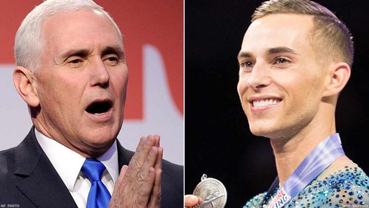 Mike Pence Sent a Tweet to Gay Olympian Adam Rippon, But It's Just Another Insult