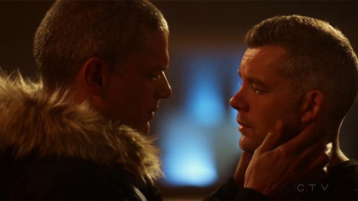 Russell Tovey & Wentworth Miller's Gay Superhero Kiss Made Us Melt