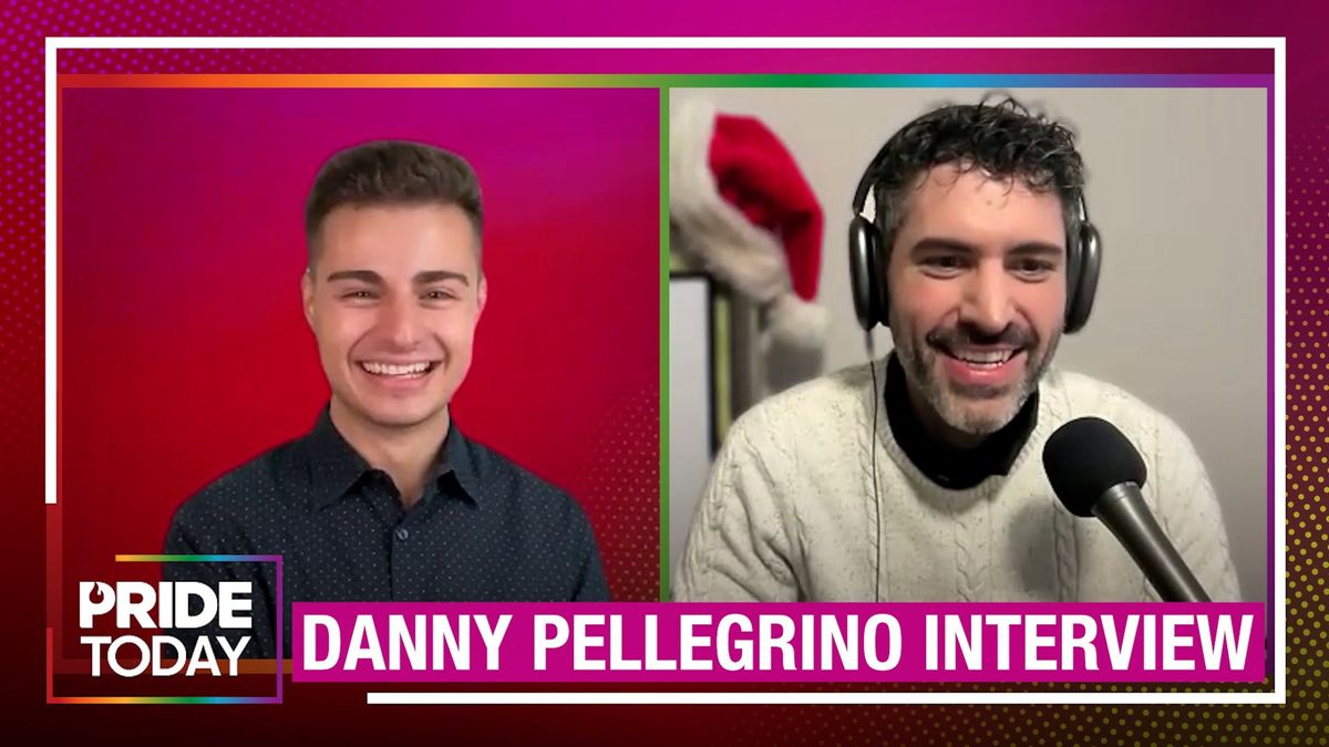 Danny Pellegrino wants to kiss Claybourne Elder in a future Hallmark movie