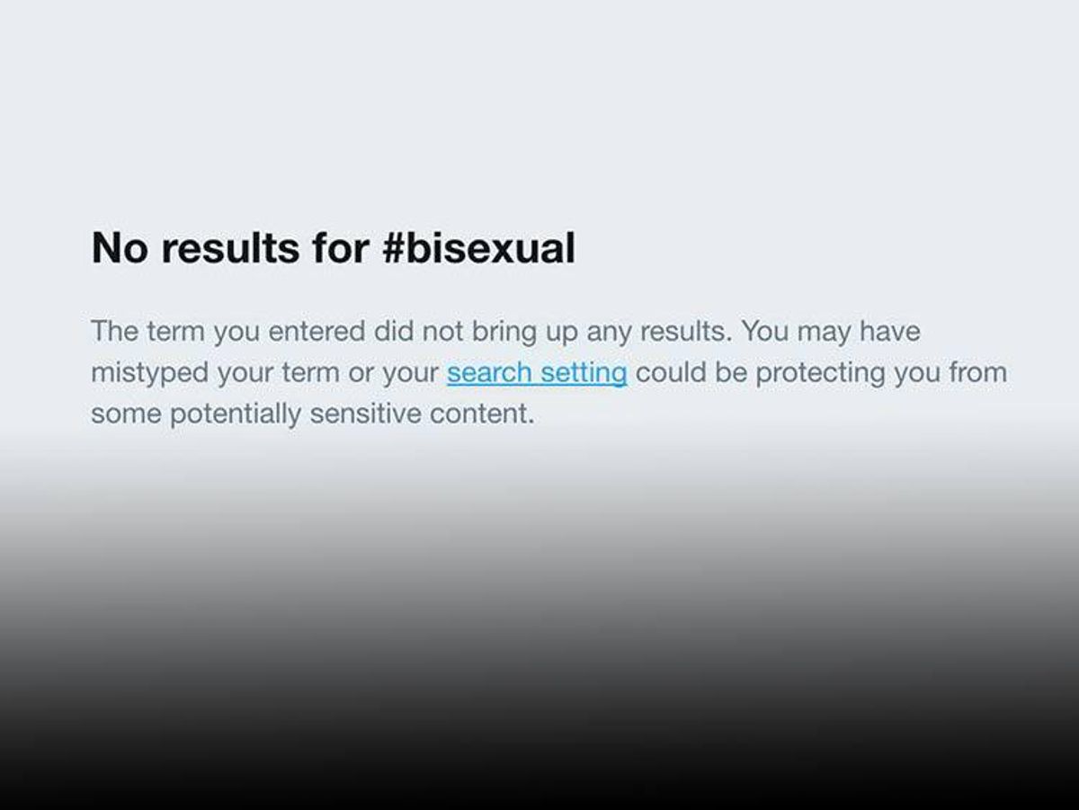 It Looks Like Twitter Is Censoring Bisexual Content