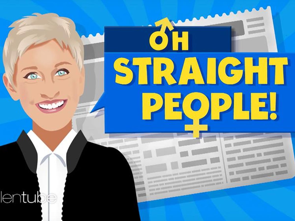 Ellen Pokes Fun at Heterosexuals in Hilarious New Segment