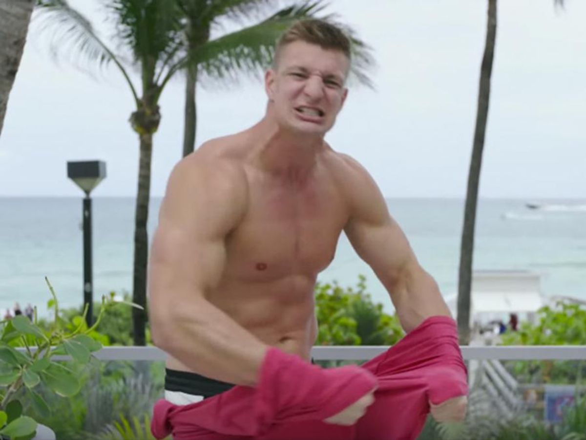 We're Hypnotized by Rob Gronkowski's Ability to Rip Shirts