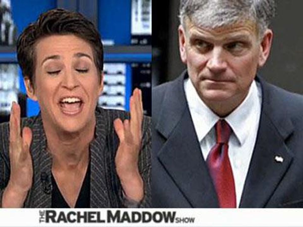 WATCH: Franklin Graham's LGBT-Friendly Biz Boycott Backfires, and Rachel Maddow Loves It