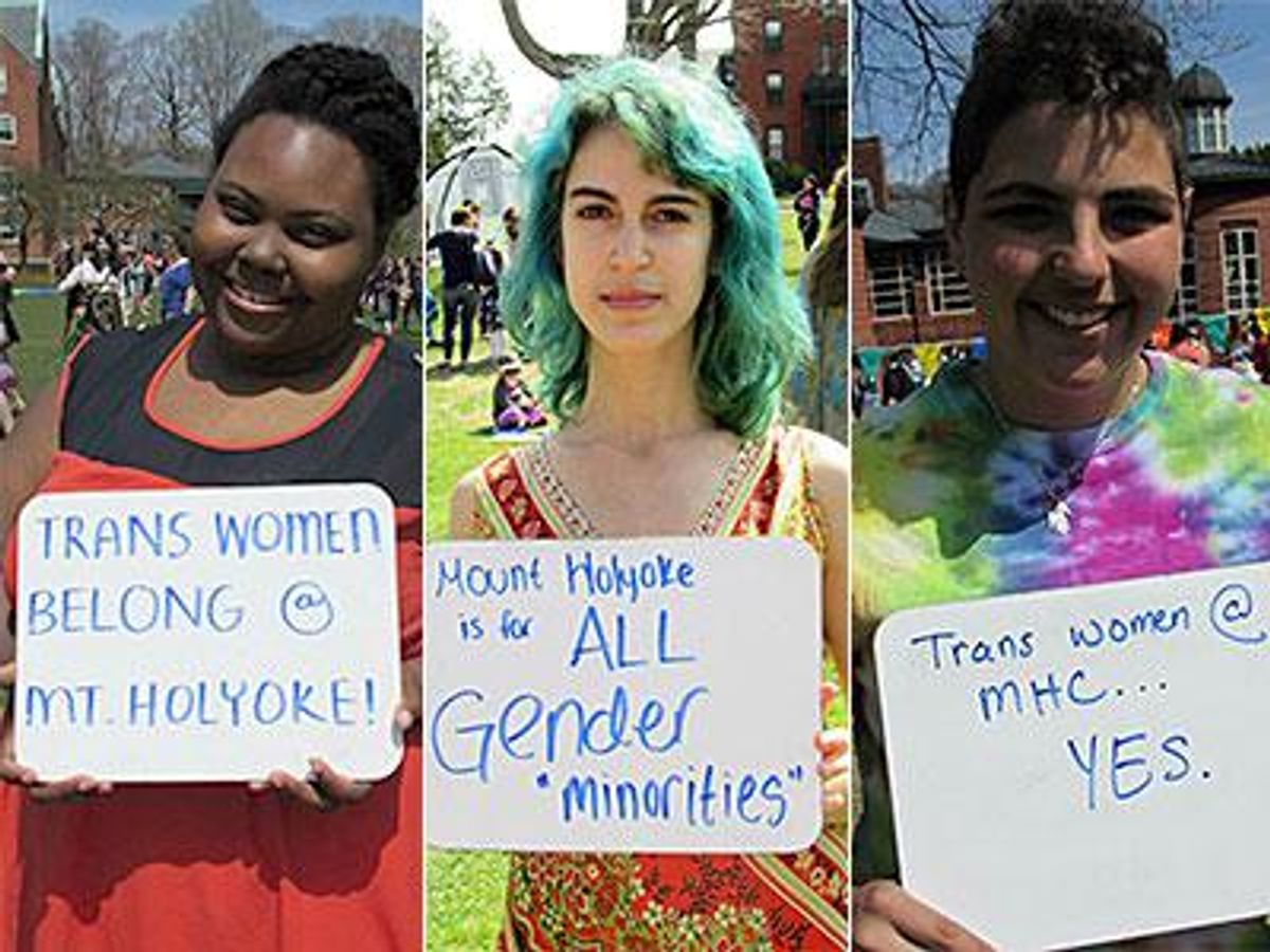 PHOTOS: Mount Holyoke Students Come Out for Trans-Inclusion