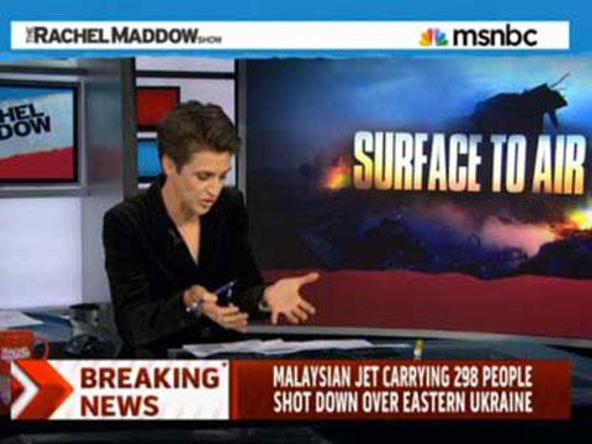 WATCH: Let Rachel Maddow Put This Plane Attack in Eye-Opening Context