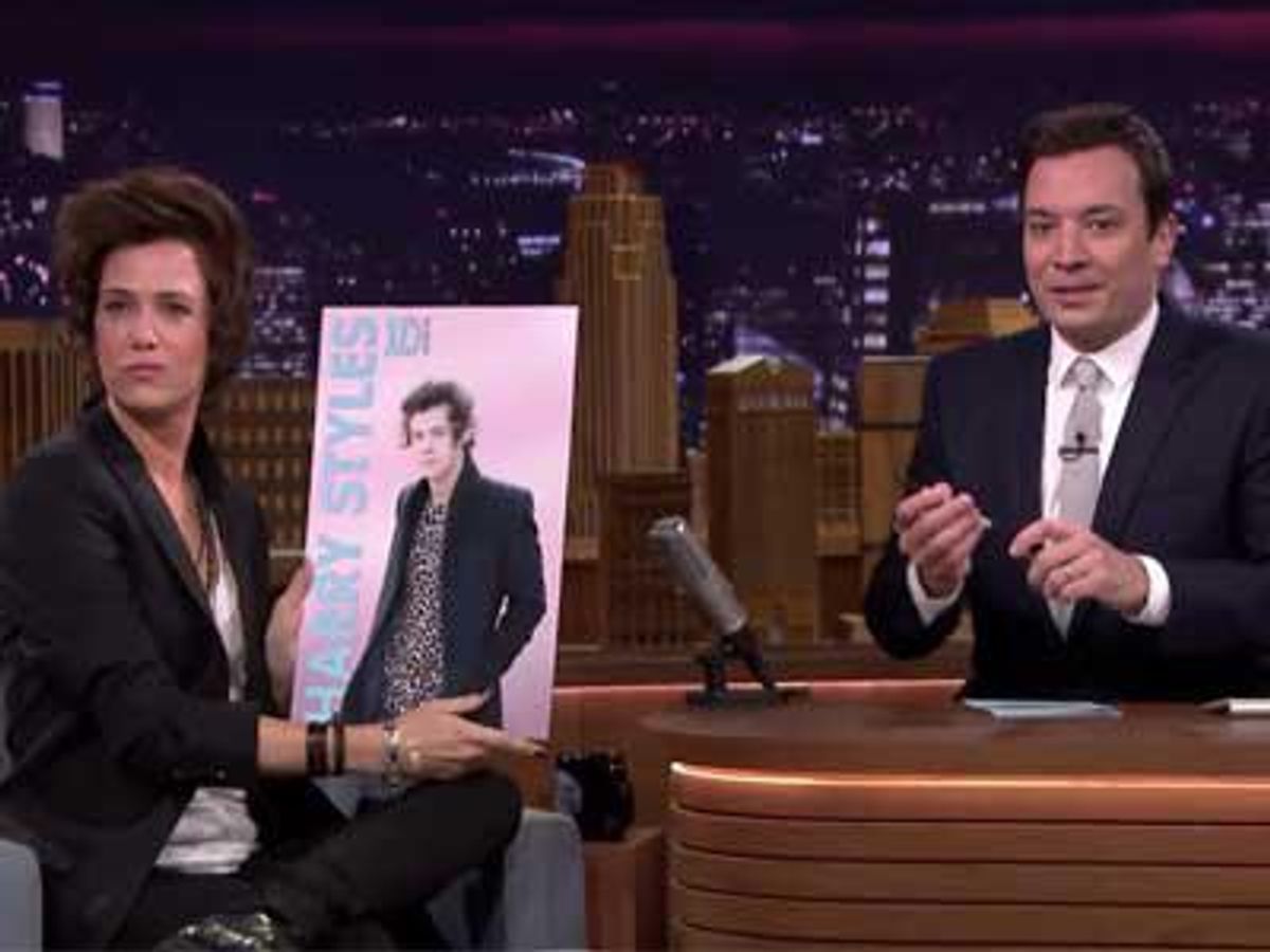 WATCH: Kristen Wiig as Harry Styles on 'The Tonight Show'