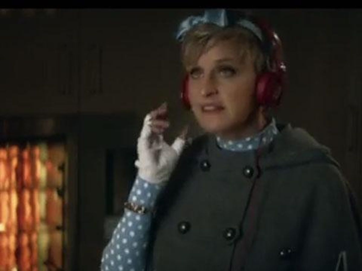 WATCH: Ellen Is Goldilocks, Dances with Bears for Beats' Superbowl Commercial 